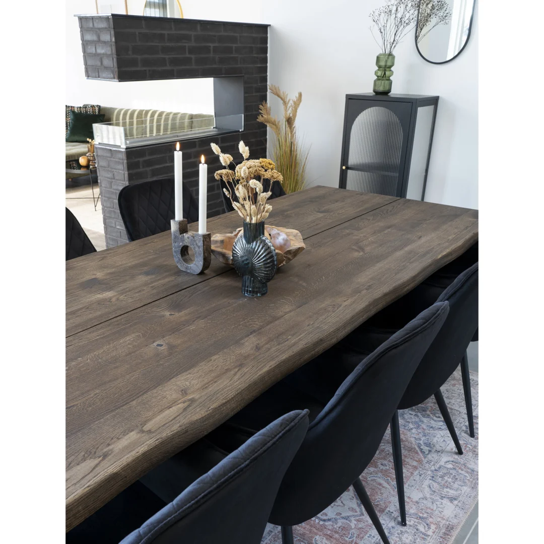 Vitrinekast Graundena Zwart 50 cm - Afbeelding 8