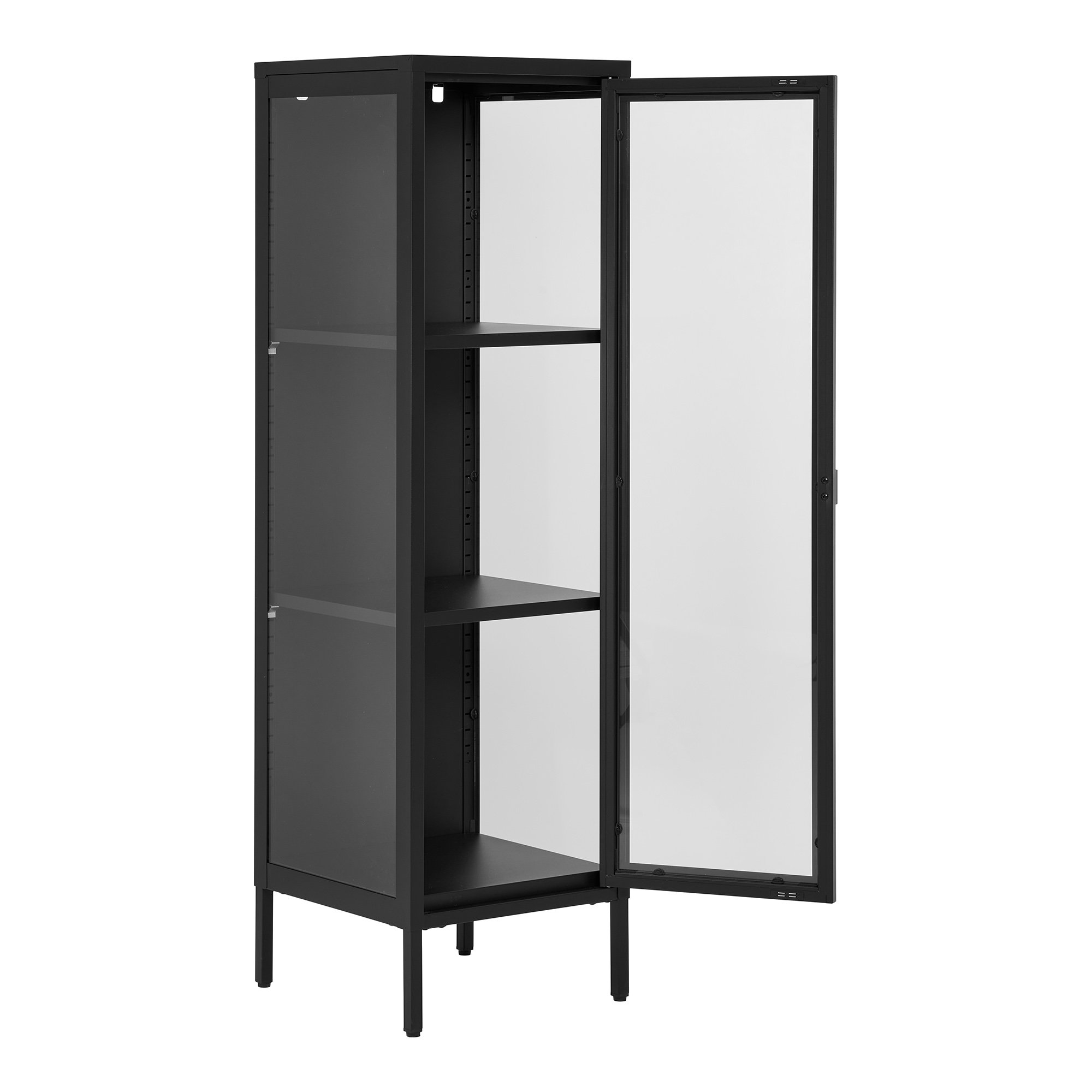 Vitrinekast Kiemu Zwart 40 cm - Afbeelding 4