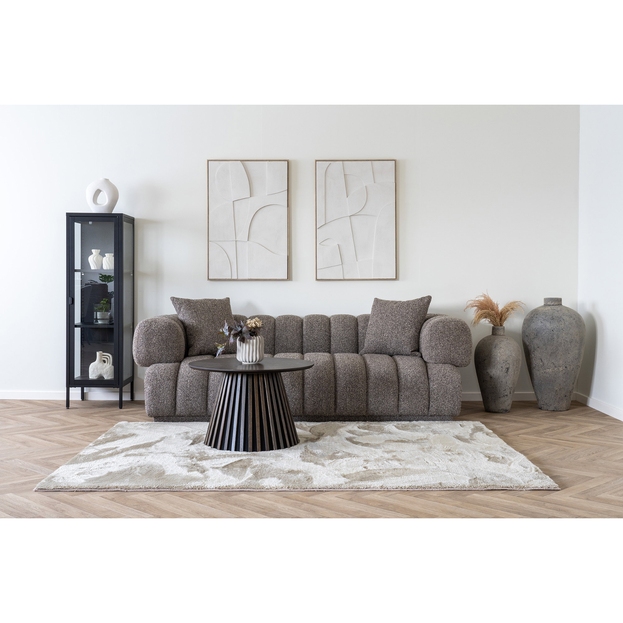 Vitrinekast Kiemu Zwart 40 cm - Afbeelding 6