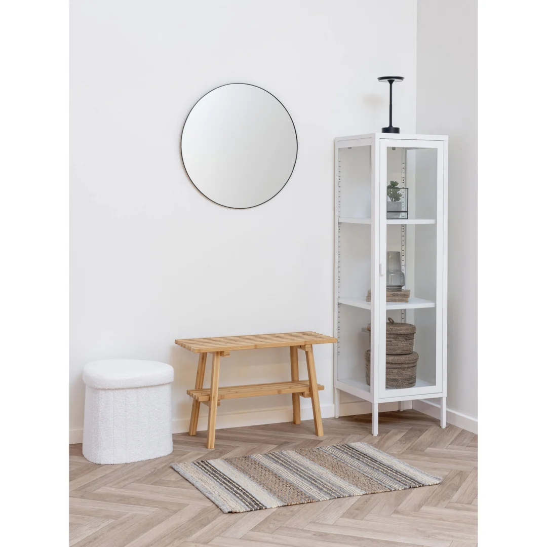 Vitrinekast Nirmel Wit 40 cm - Afbeelding 6