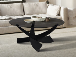 Salontafel Skavi Glas Ø90 cm