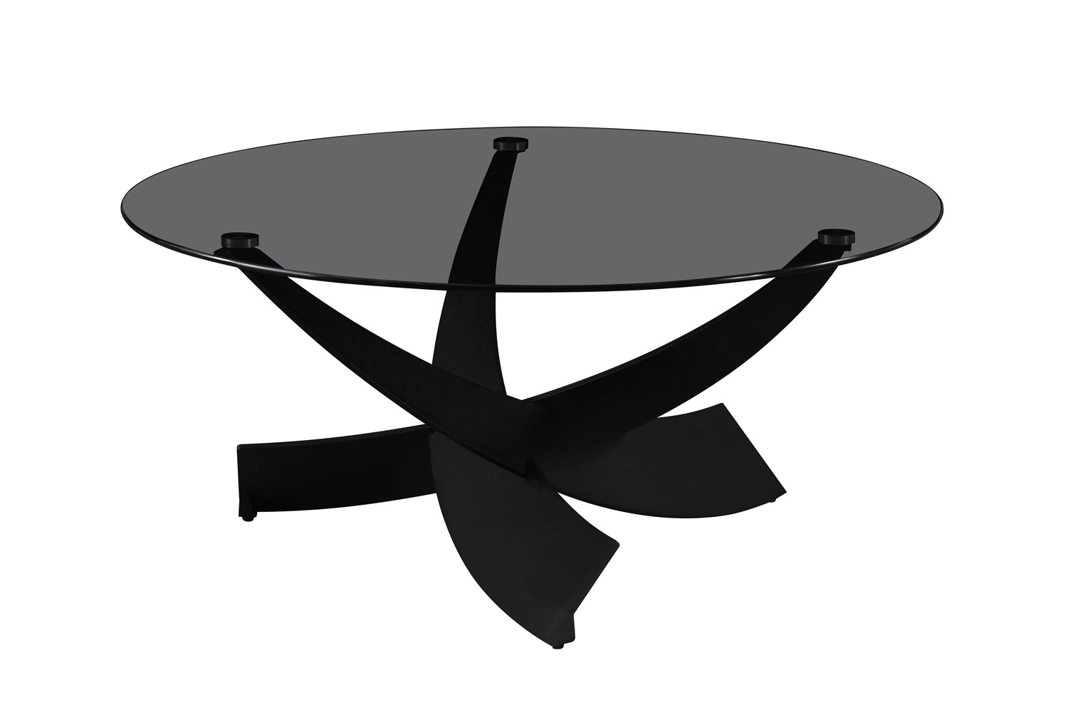 Salontafel Skavi Glas Ø90 cm - Afbeelding 3