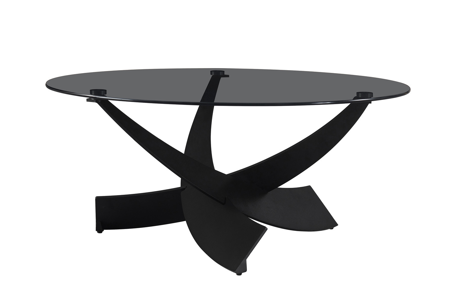 Salontafel Skavi Glas Ø90 cm - Afbeelding 6