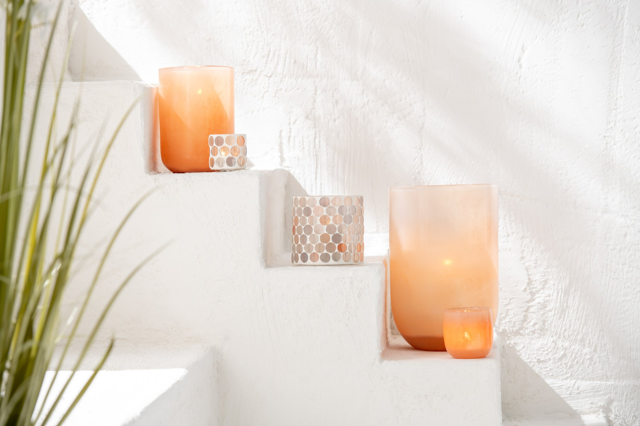 Vaas Trintello Glas Rood H23 cm - Afbeelding 3