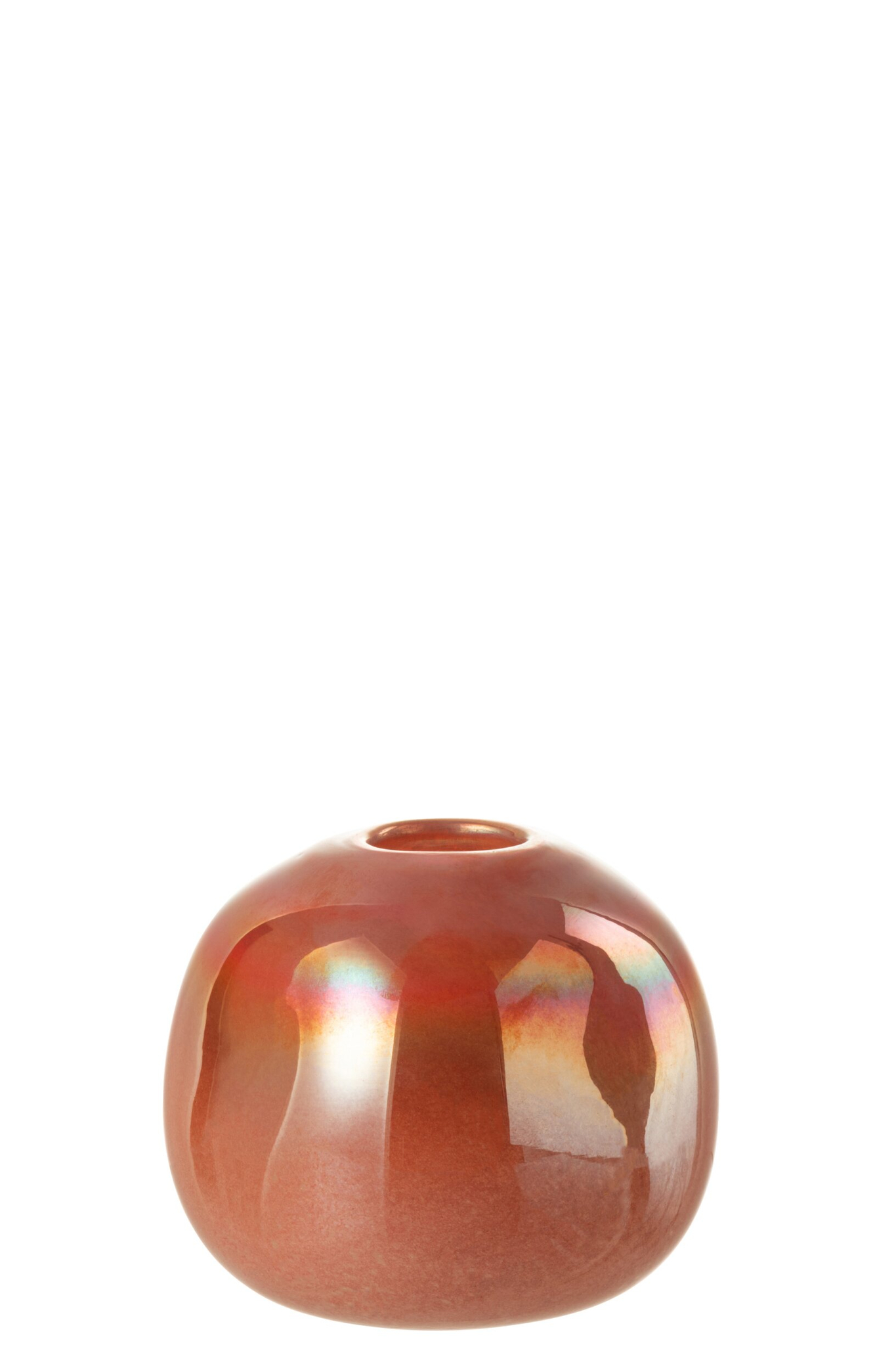 Bolvaas Polu Glas Rood H13 cm - Afbeelding 2