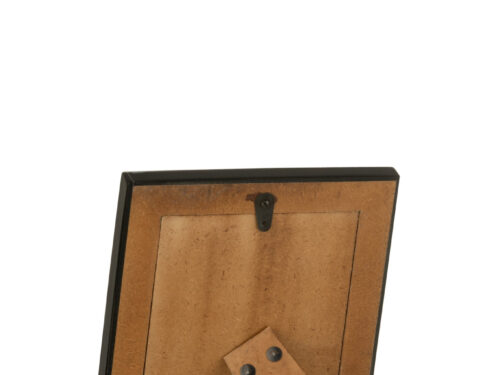 Fotolijst Sloostas zwart polyresin met glas en MDF, rechthoekig en compact voor een strakke uitstraling