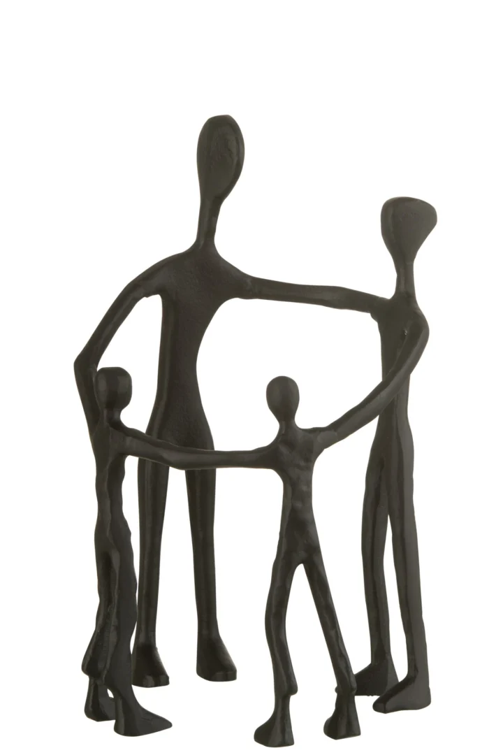 Beeld Geltos Aluminium Zwart H31 cm - Afbeelding 2