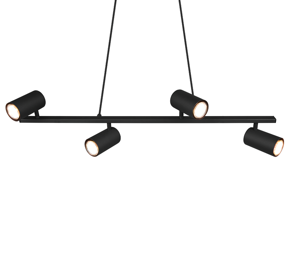 Hanglamp Zaldel Mat Zwart - Set van 3 - Afbeelding 3