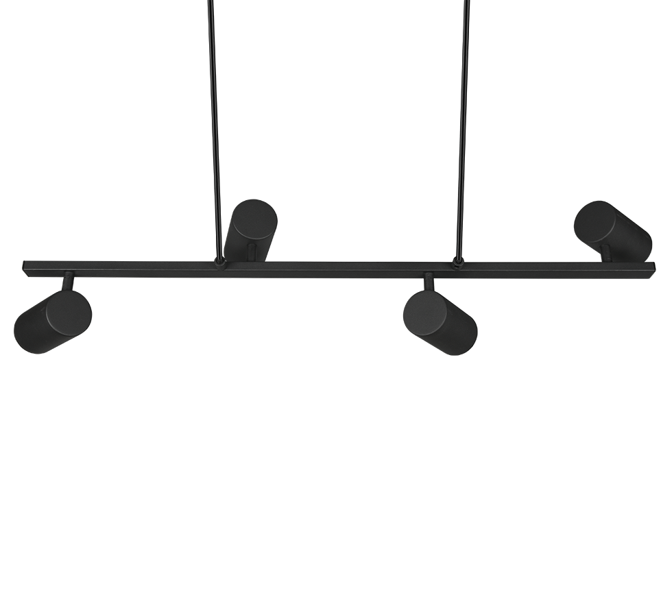 Hanglamp Zaldel Mat Zwart - Set van 3 - Afbeelding 4