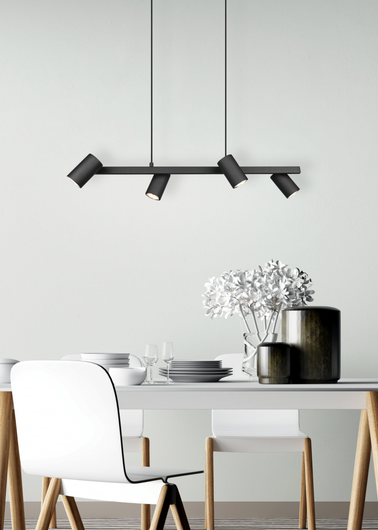Hanglamp Zaldel Mat Zwart - Set van 3 - Afbeelding 6