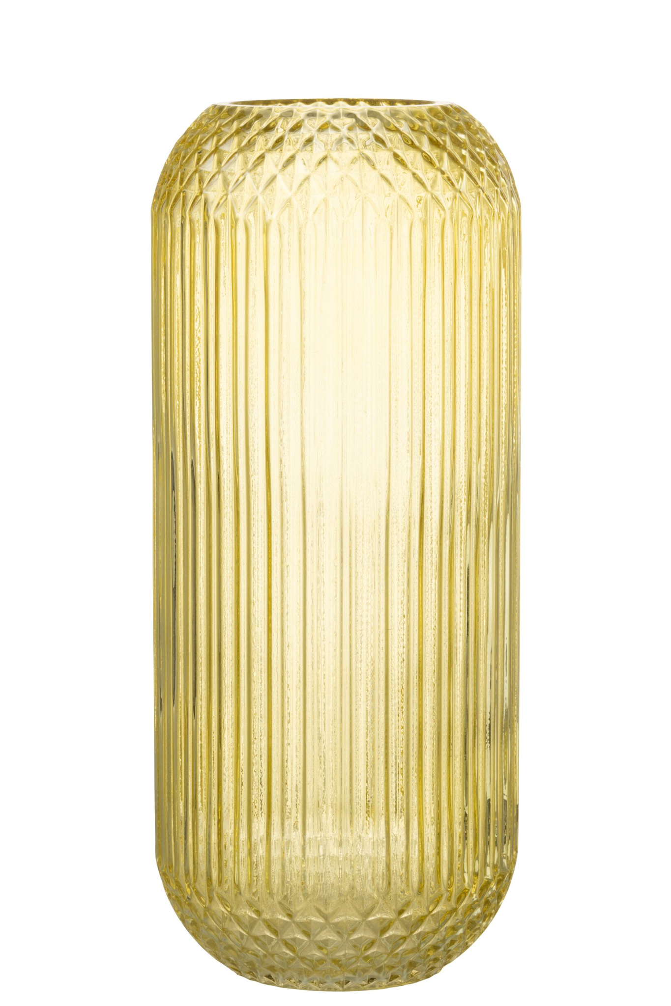 Vaas Metonte Glas Geel H36,5 cm - Afbeelding 7