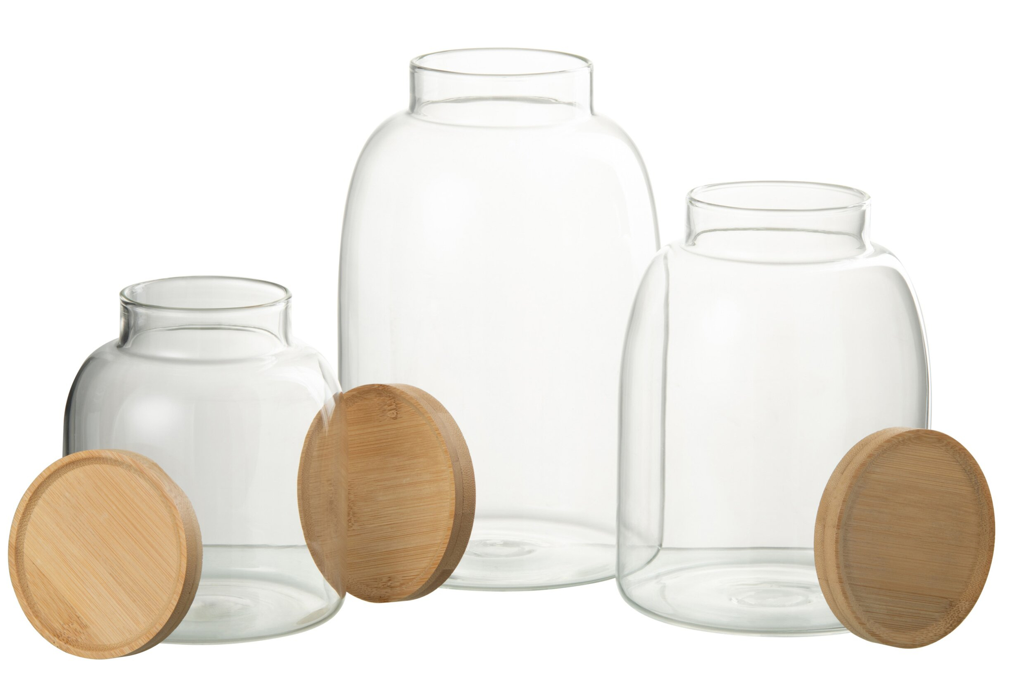 Pot Klaabund Glas Transparant H23,2 cm - Afbeelding 3