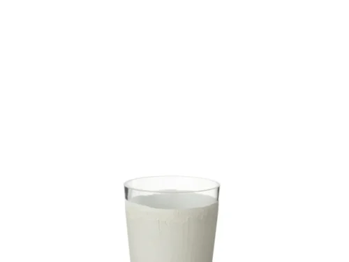 Vaas Keilon Glas Wit H25 cm, strak ontwerp van glas en cement in een rustige witte afwerking