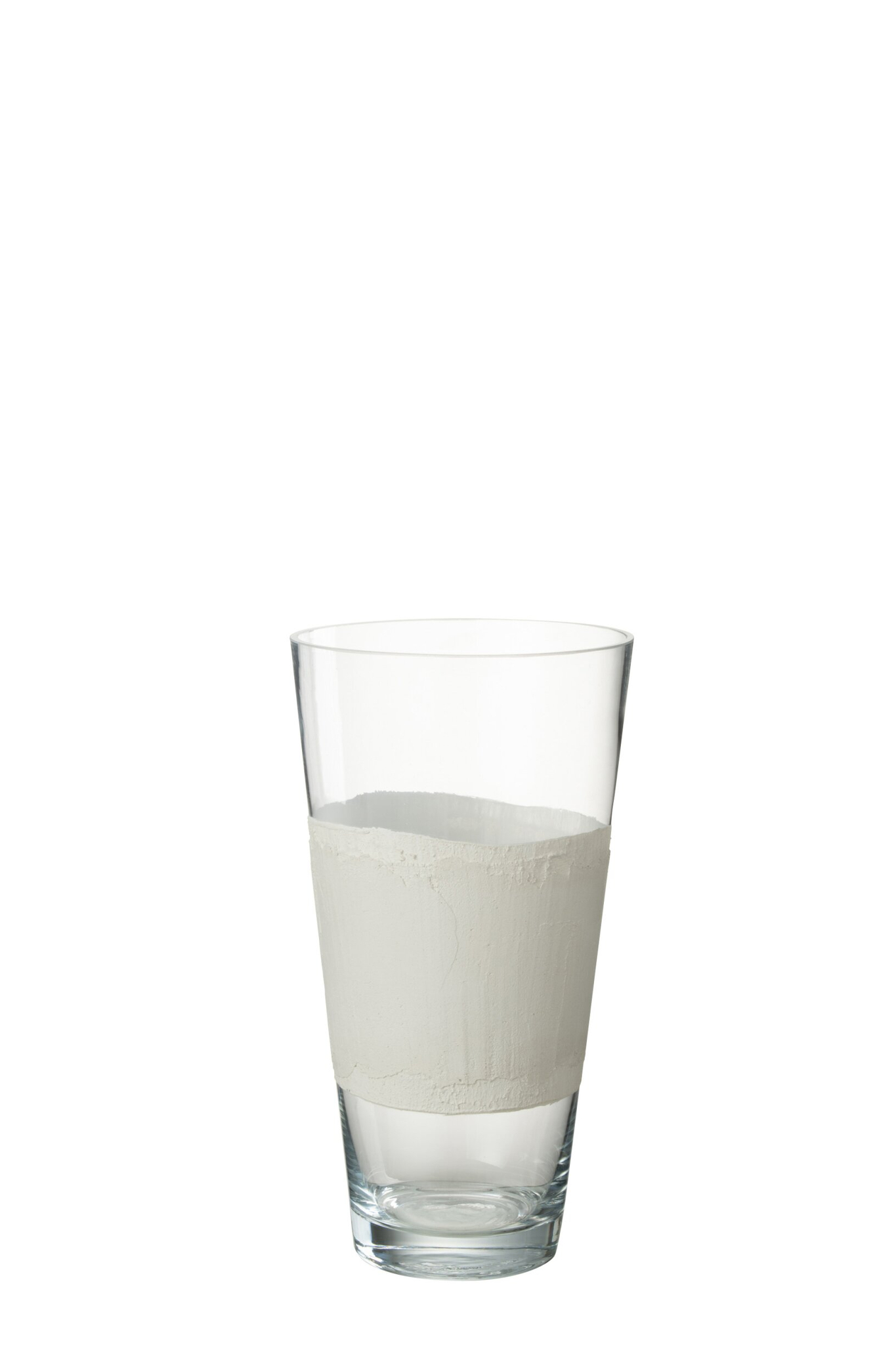 Vaas Stusir Glas Wit H35 cm