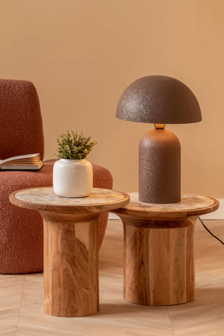 Bijzettafel Keerine Ø40 Ø40 cm hout - Afbeelding 5
