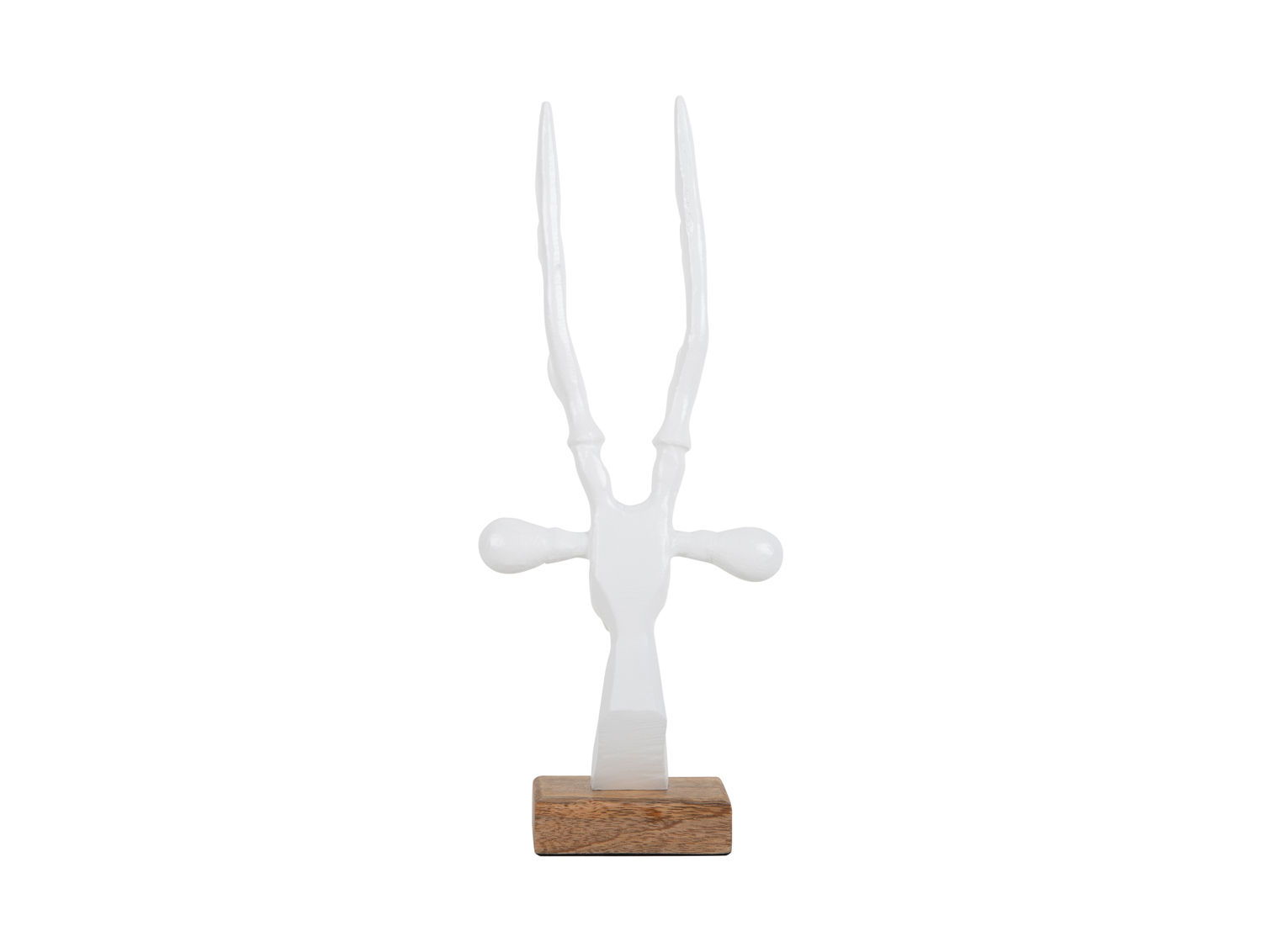Beeld Paardello Wit H34 cm - Afbeelding 6
