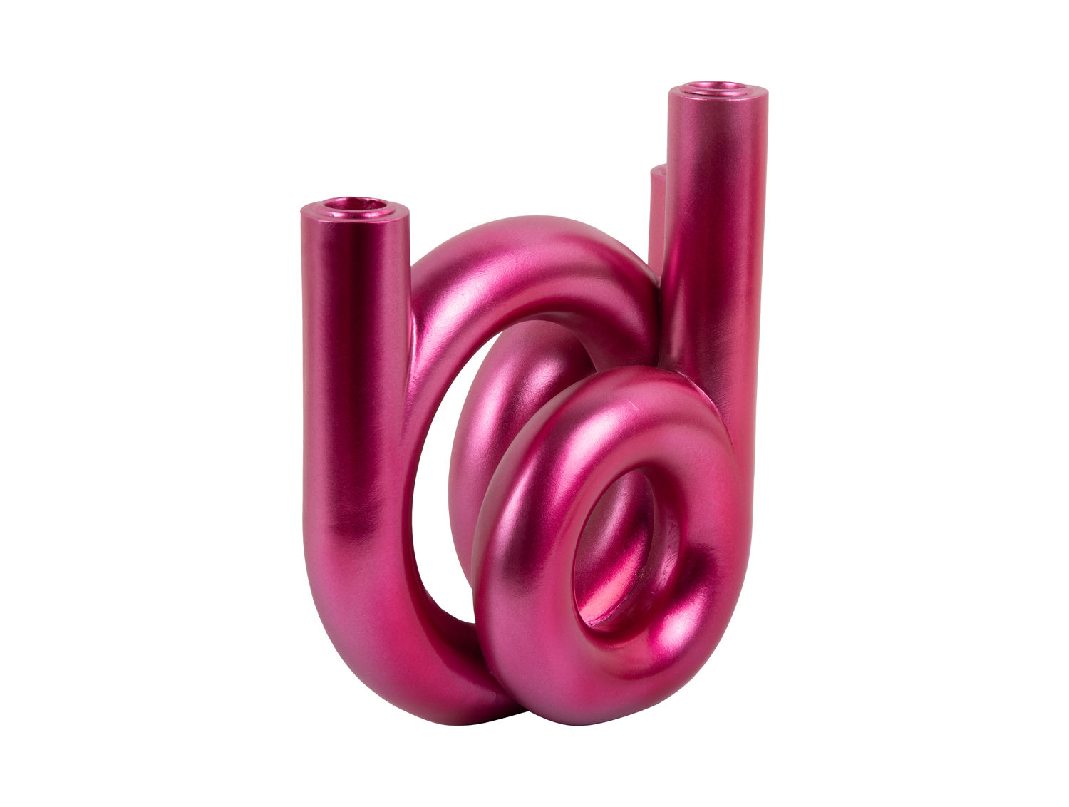 Kandelaar Beima Donkerroze H20 cm - Afbeelding 2