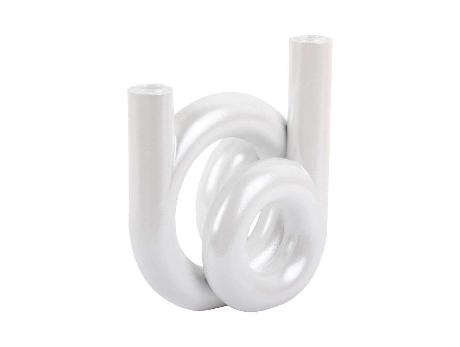 Kandelaar Flansy Wit H20 cm - Afbeelding 2