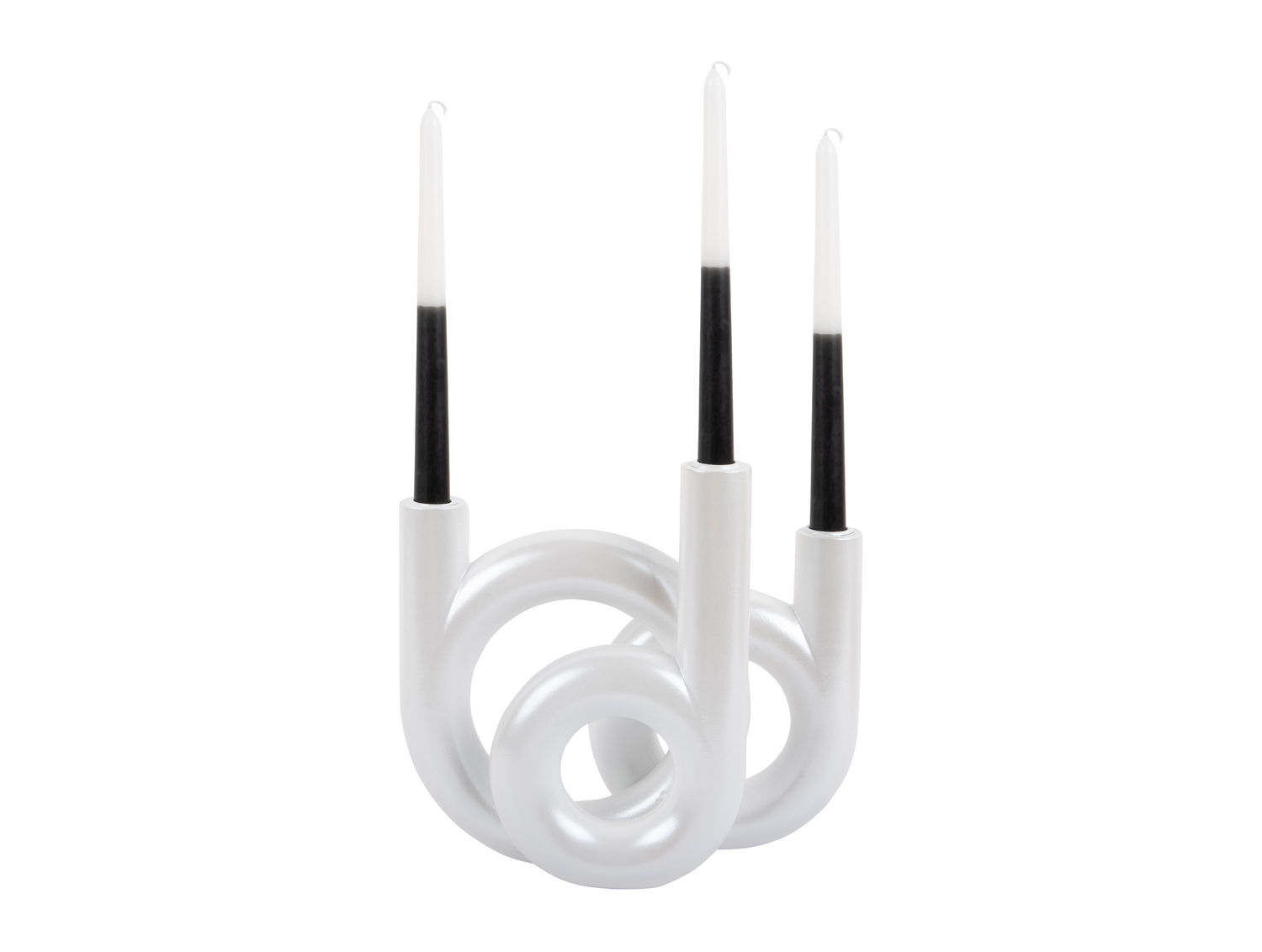 Kandelaar Flansy Wit H20 cm - Afbeelding 3