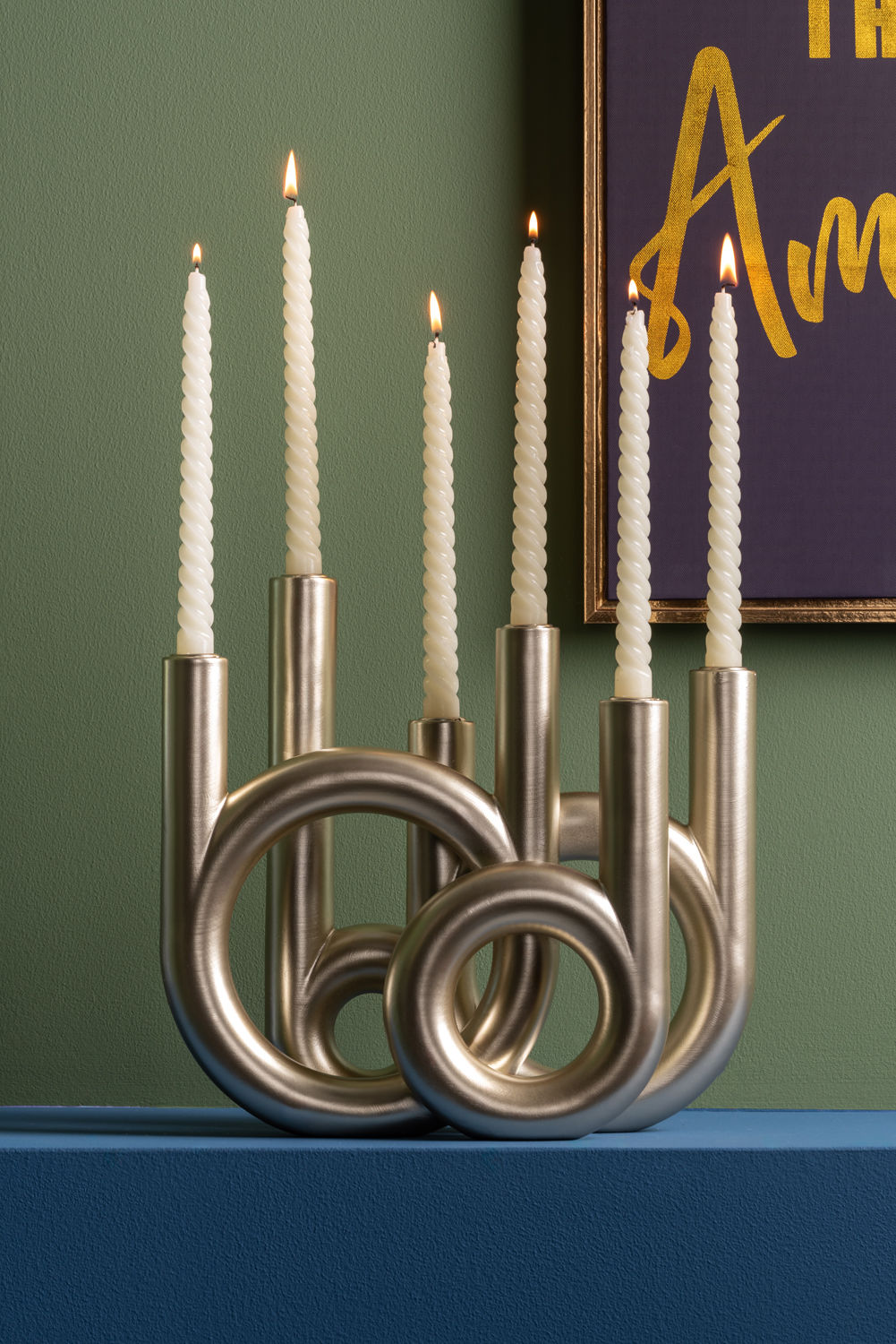 Kandelaar Bokira Goud H33 cm - Afbeelding 4