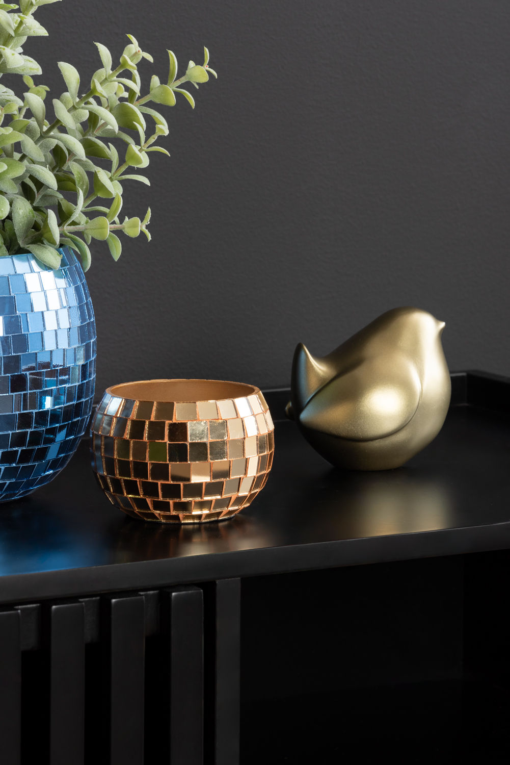 Beeld Seelvine Polyresin Goud H10 cm - Afbeelding 3