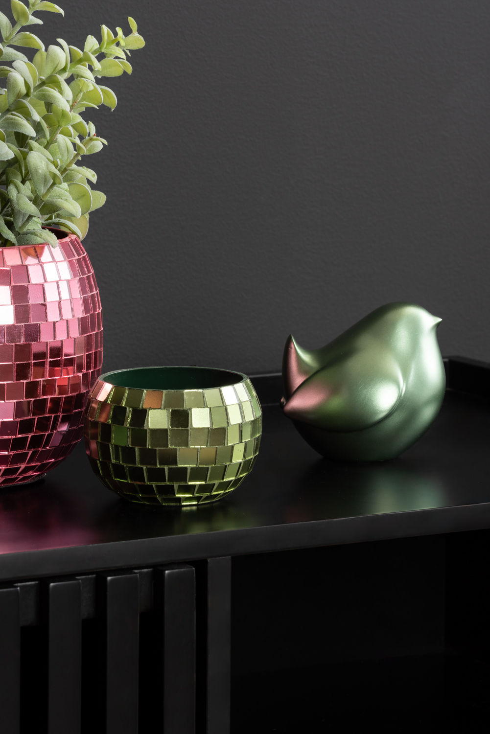 Beeld Maundak Polyresin Groen H10 cm - Afbeelding 2
