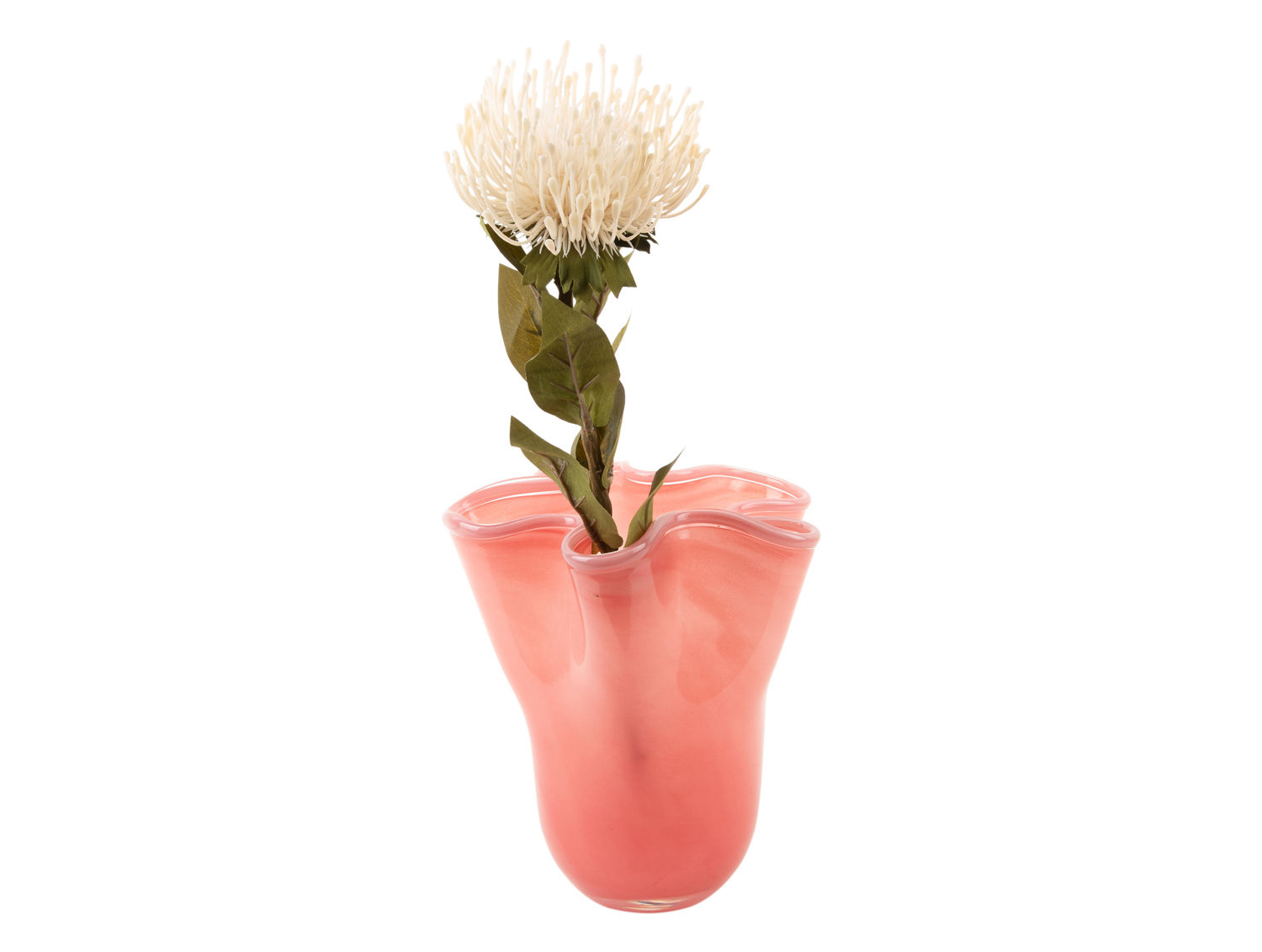 Vaas Fuskia Glas Zacht Roze Ø20 cm - Afbeelding 2