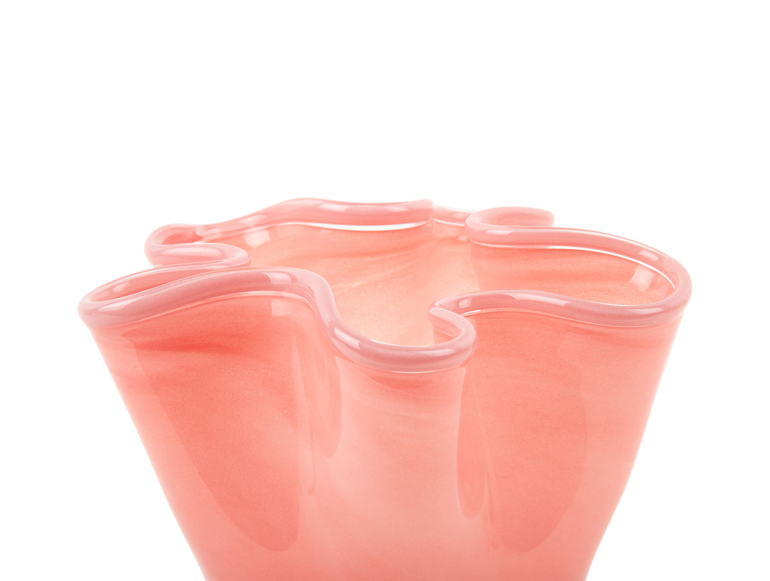 Vaas Fuskia Glas Zacht Roze Ø20 cm - Afbeelding 3