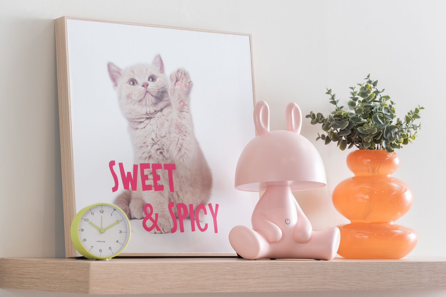Wanddecoratie Zadia Helder Roze - Afbeelding 3
