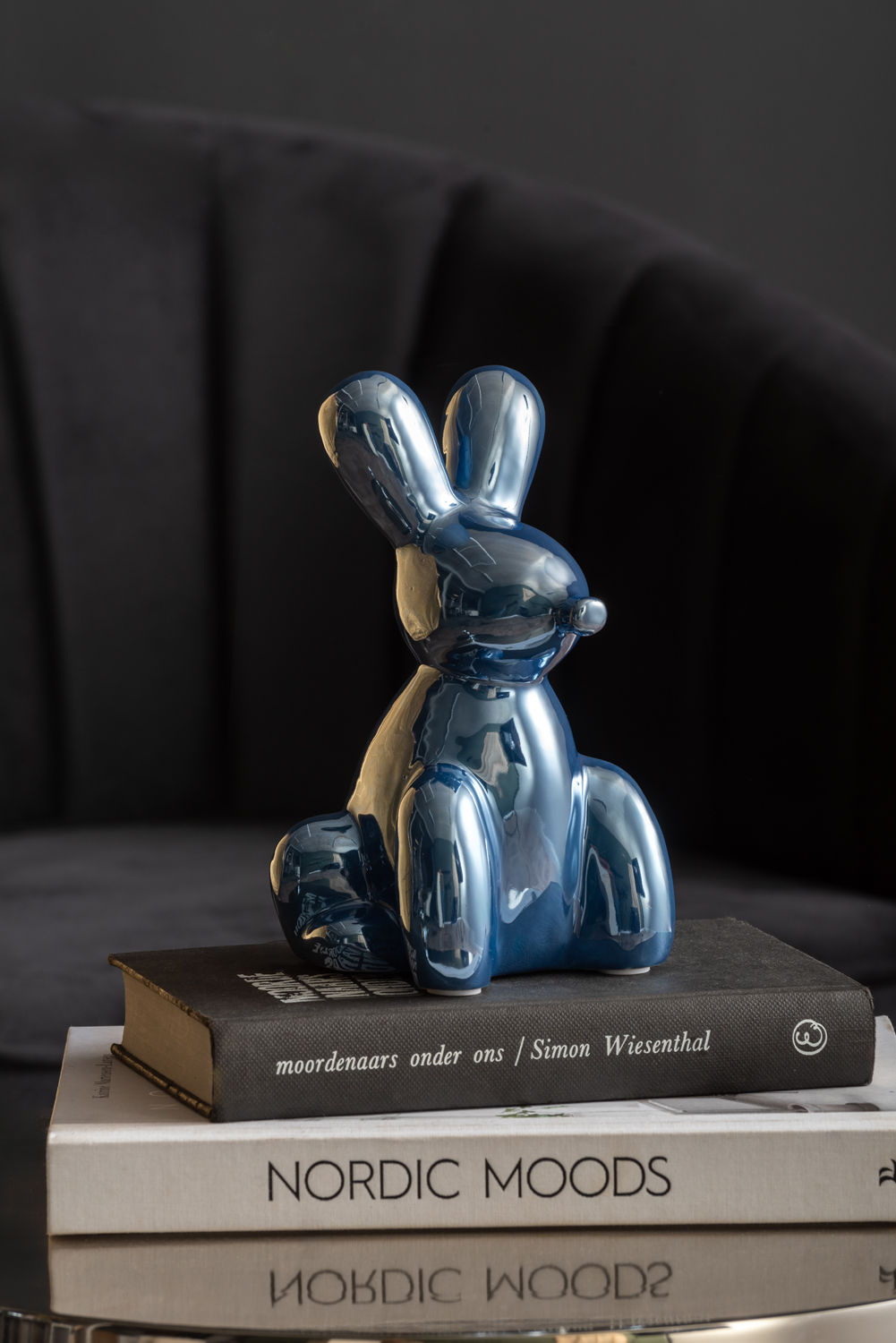 Beeld Haalia Keramiek Donkerblauw H15 cm - Afbeelding 3