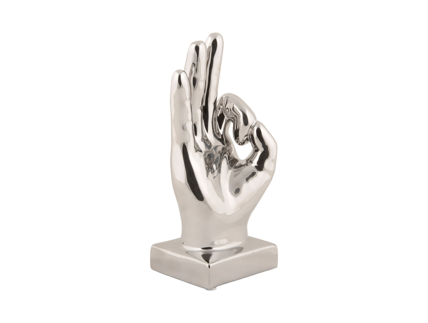 Beeld Treivello Keramiek Chroom H21 cm - Afbeelding 2