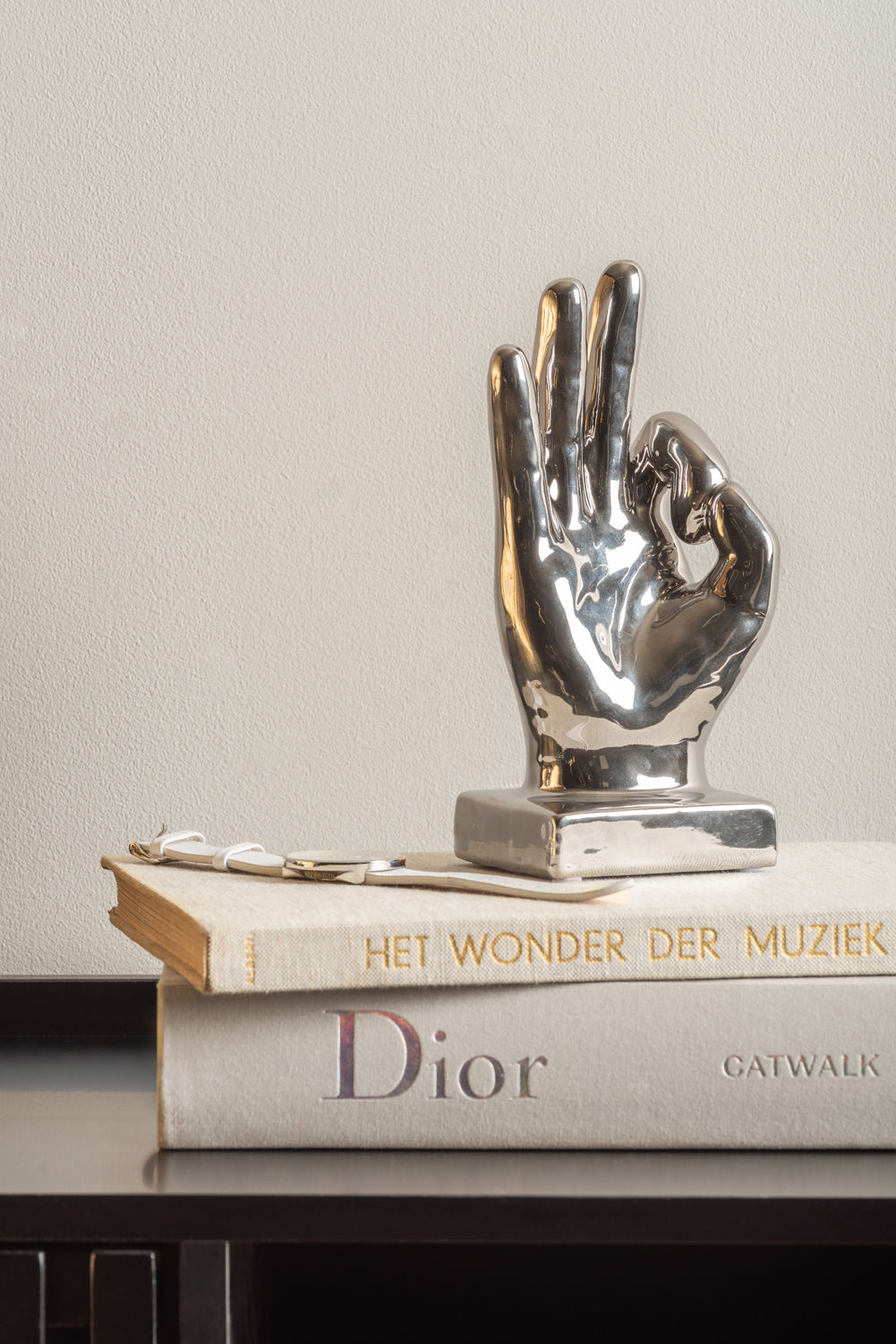 Beeld Treivello Keramiek Chroom H21 cm - Afbeelding 3