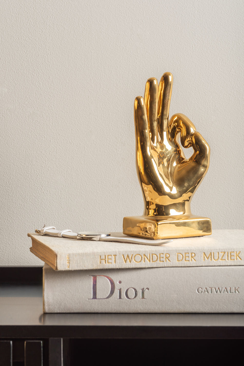 Beeld Haurak Keramiek Goud H21 cm - Afbeelding 3