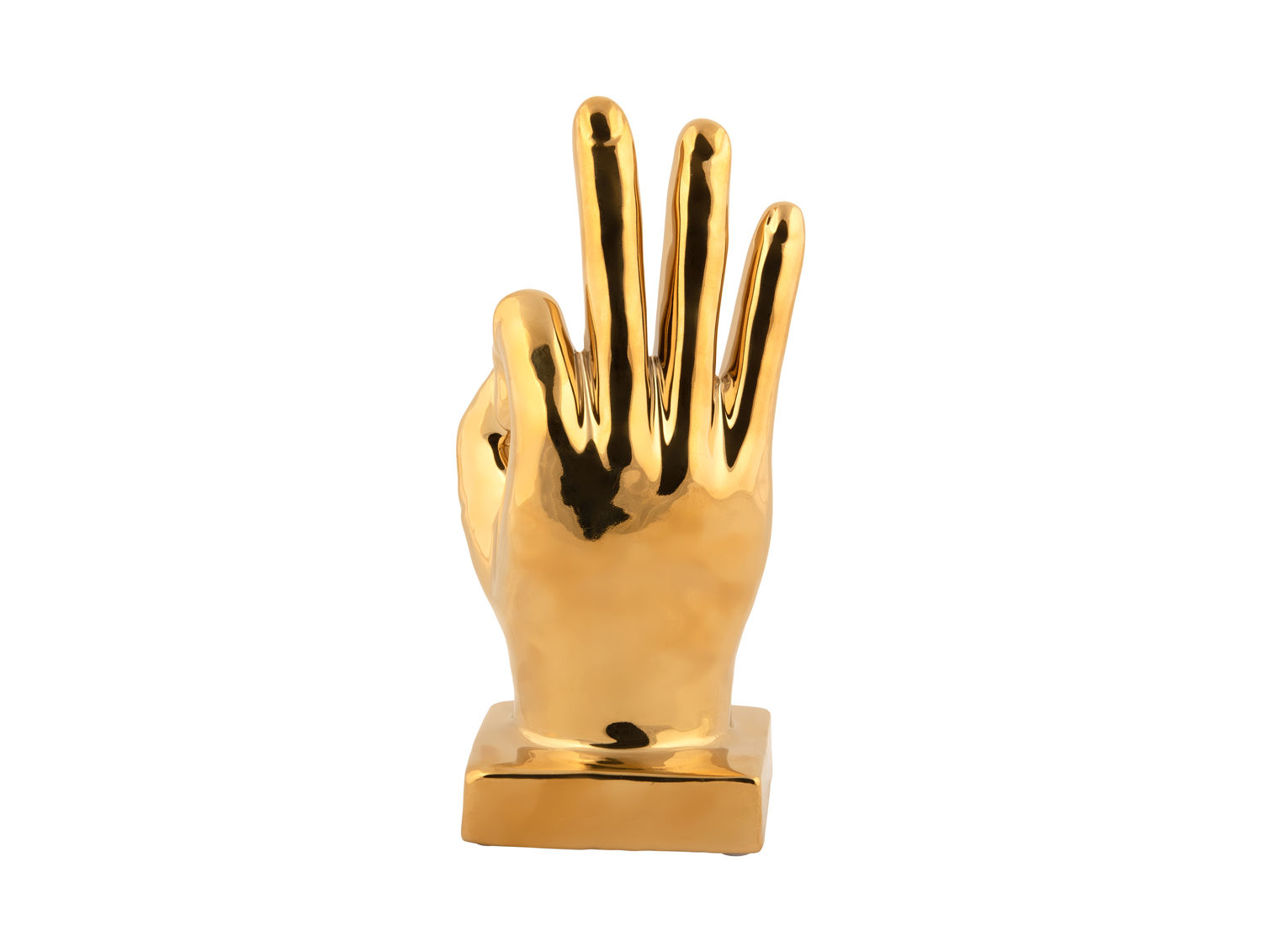 Beeld Haurak Keramiek Goud H21 cm - Afbeelding 4
