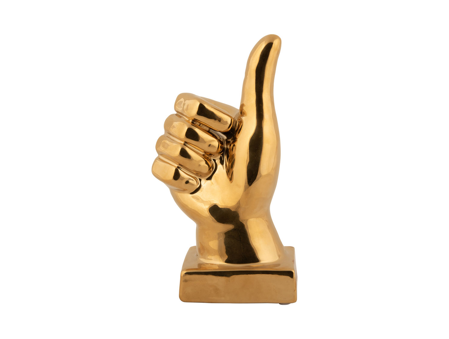 Beeld Lilver Keramiek Goud H21 cm