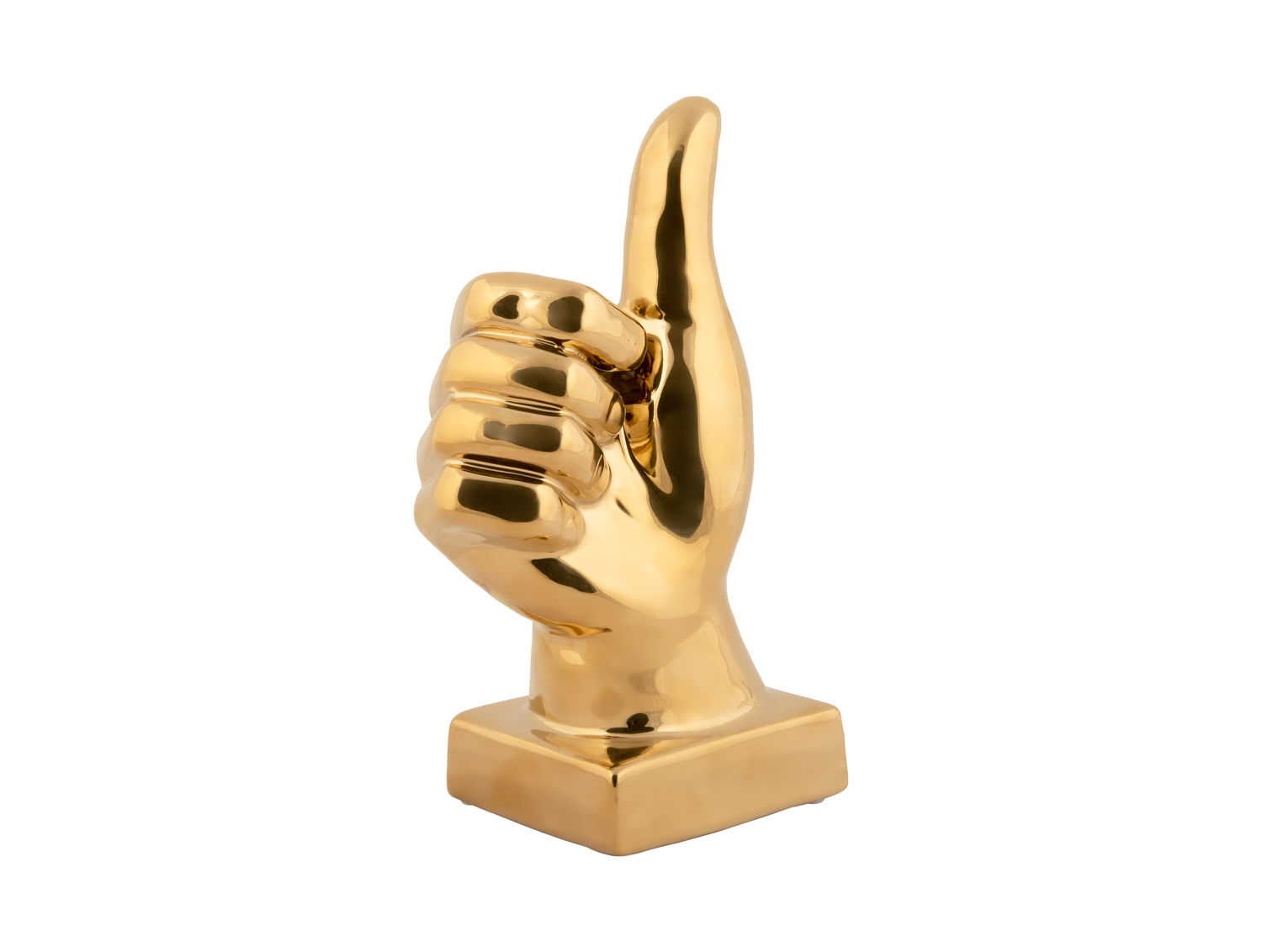 Beeld Lilver Keramiek Goud H21 cm - Afbeelding 2