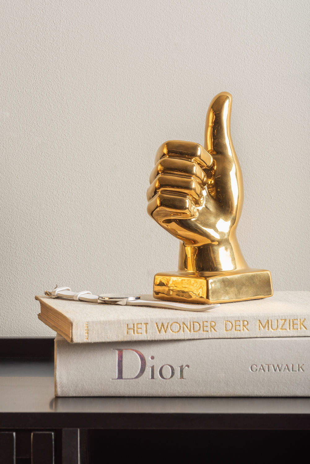 Beeld Lilver Keramiek Goud H21 cm - Afbeelding 3