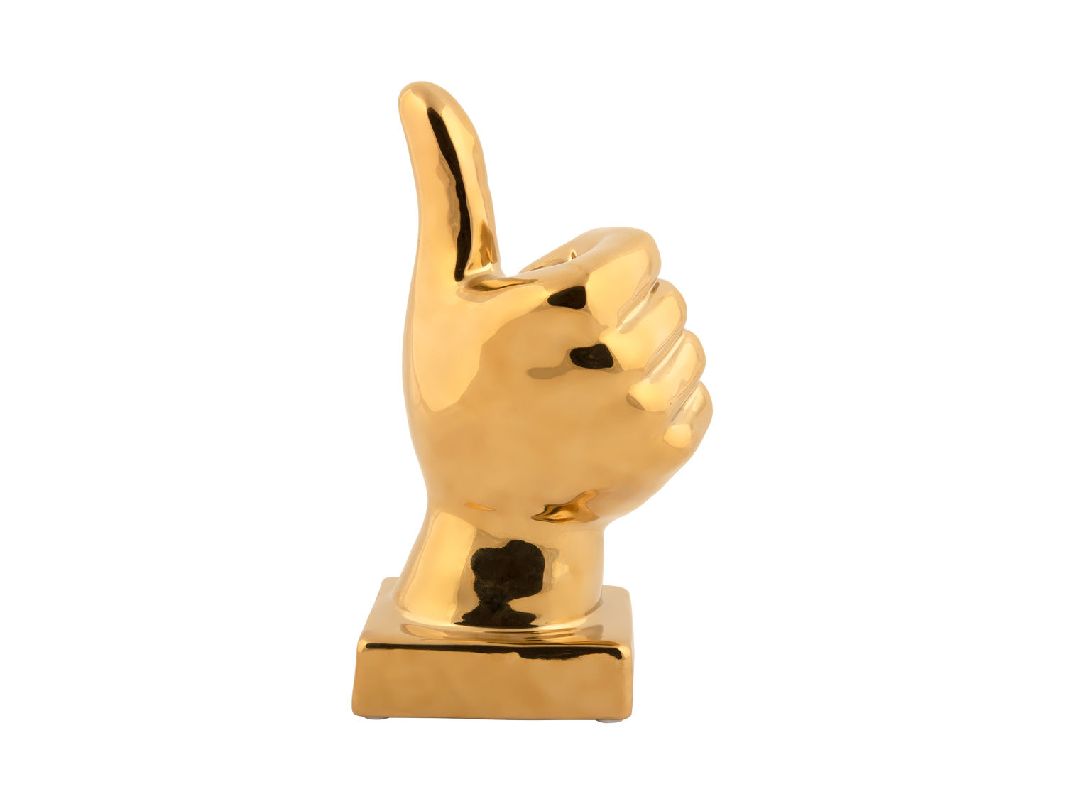 Beeld Lilver Keramiek Goud H21 cm - Afbeelding 4