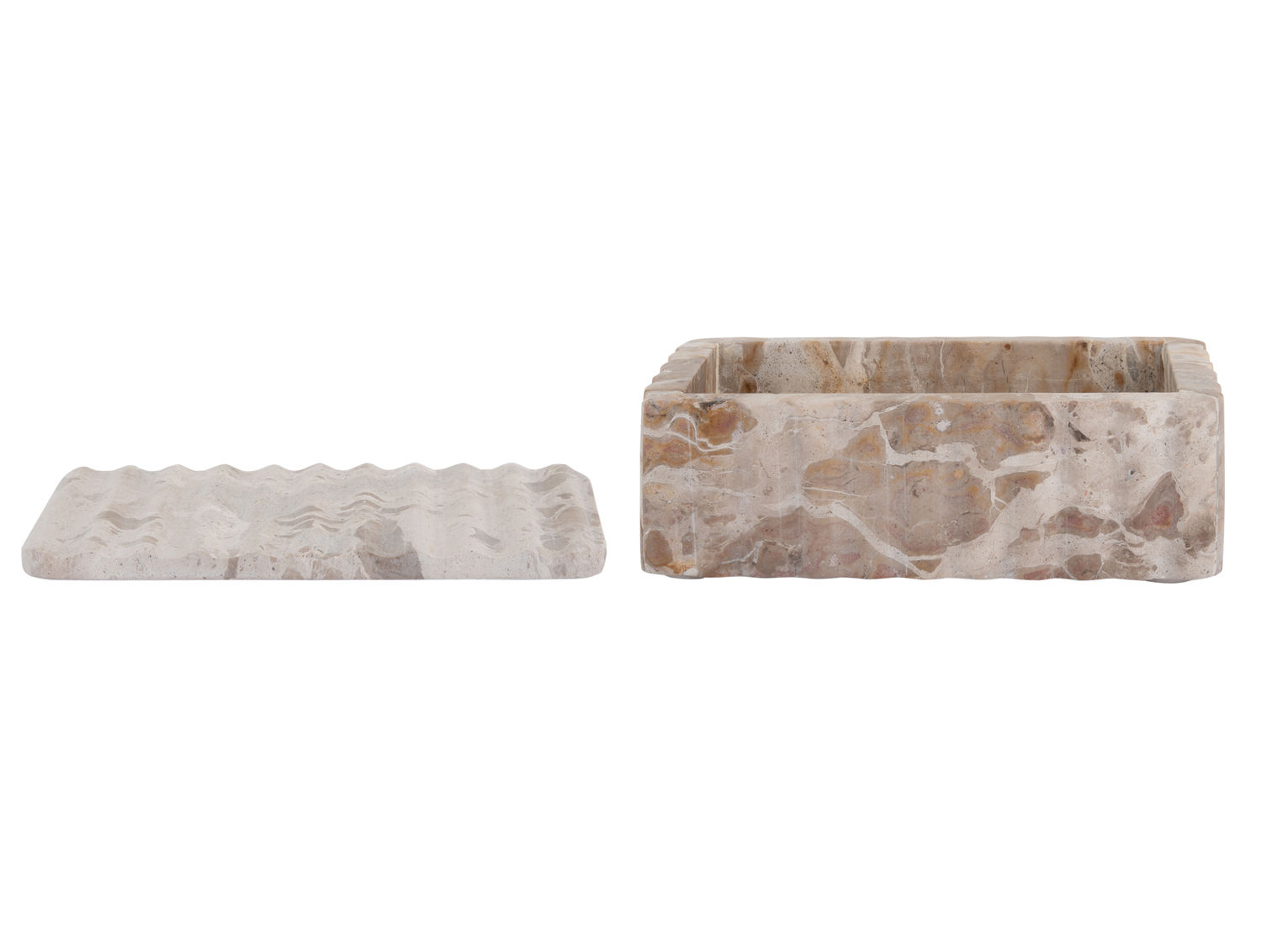 Schaal Meidund Marmer Bruin - Afbeelding 3