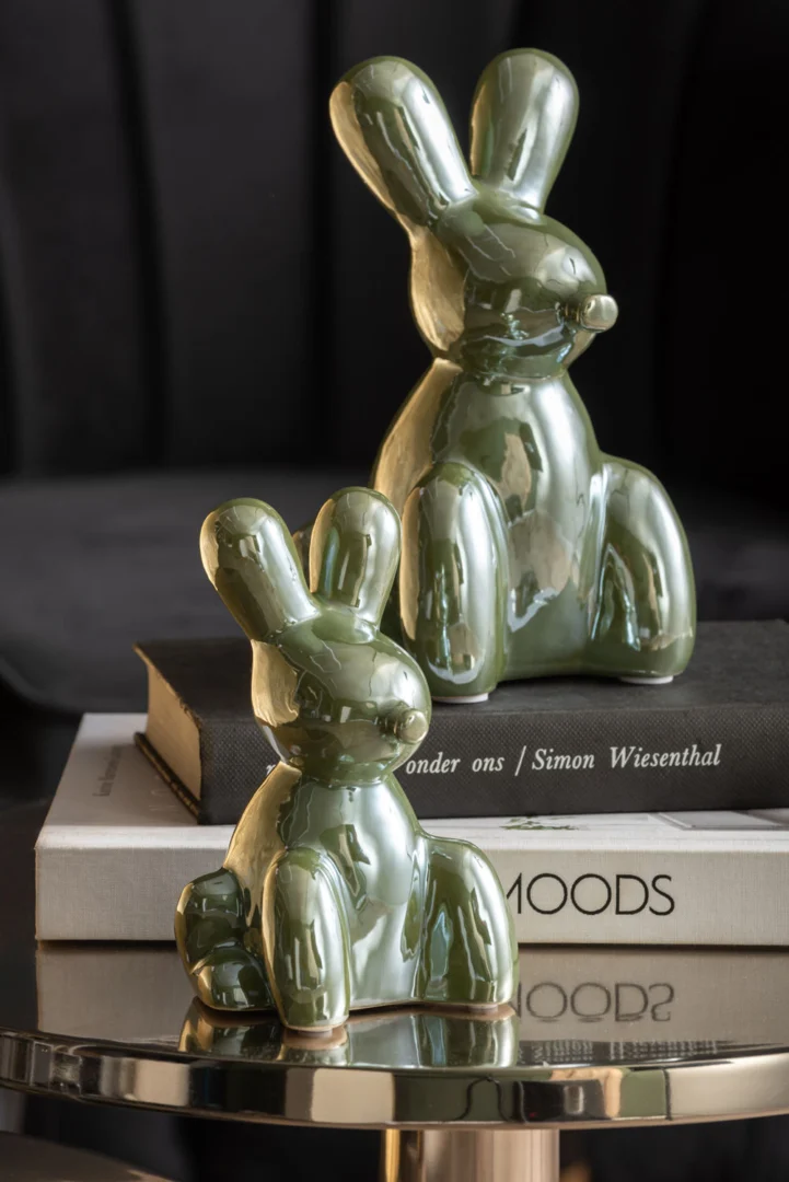 Beeld Sake Keramiek Groen H20 cm - Afbeelding 3