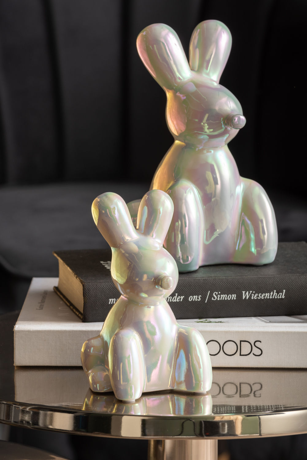 Beeld Jooldas Keramiek Wit H20 cm - Afbeelding 3