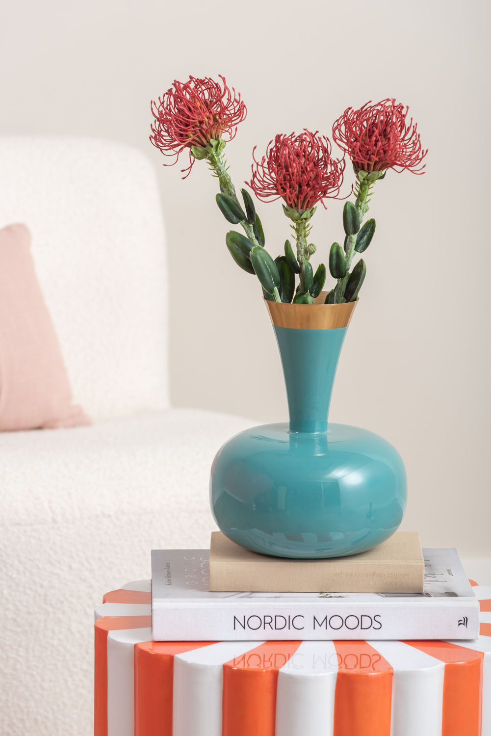 Vaas Skollura Turquoise H24 cm - Afbeelding 4