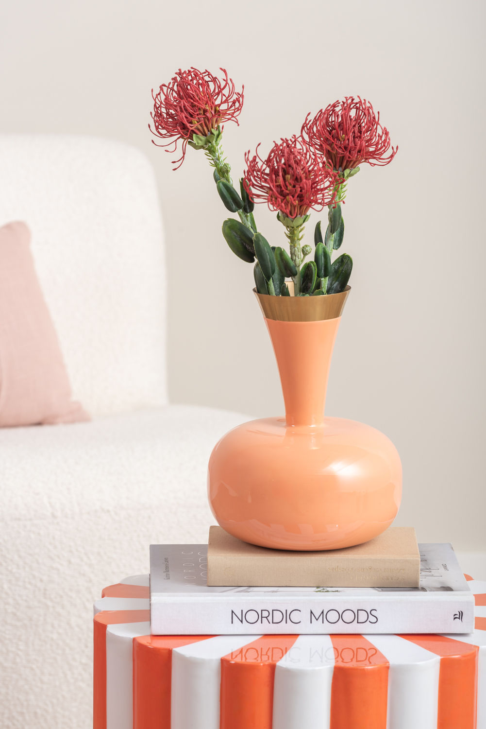 Vaas Rinan Oranje H24 cm - Afbeelding 3