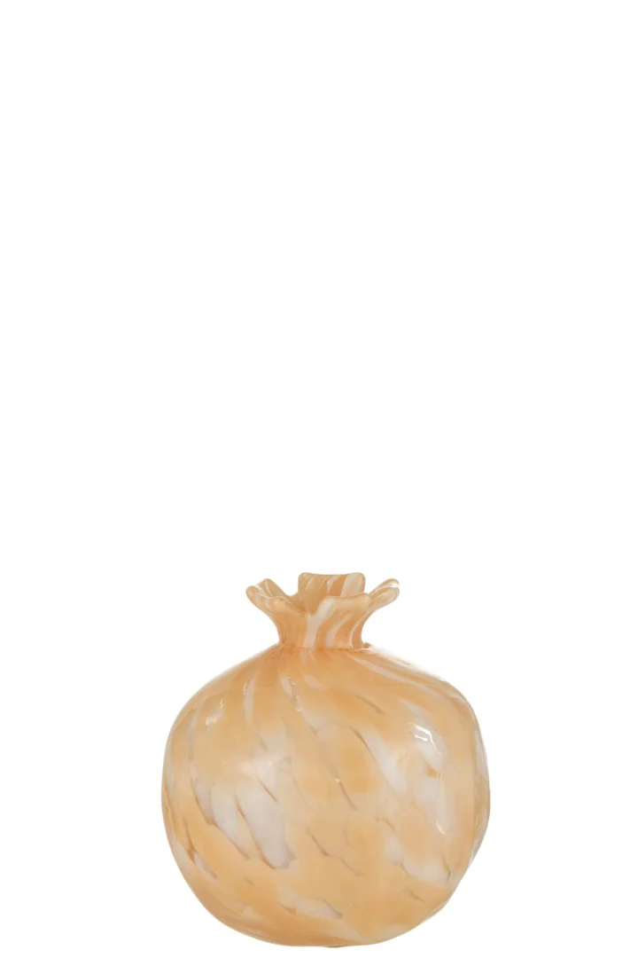 Vaas Vaskos Glas Beige H13,5 cm - Afbeelding 2