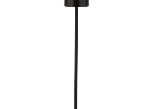 Vloerlamp Vannek naturel H120 cm met jute kap, ijzeren voet en snoerschakelaar
