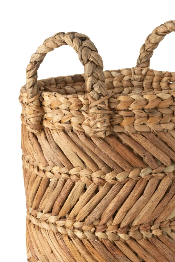 Mand Calto Waterhyacint Naturel - Set van 3 - Afbeelding 2