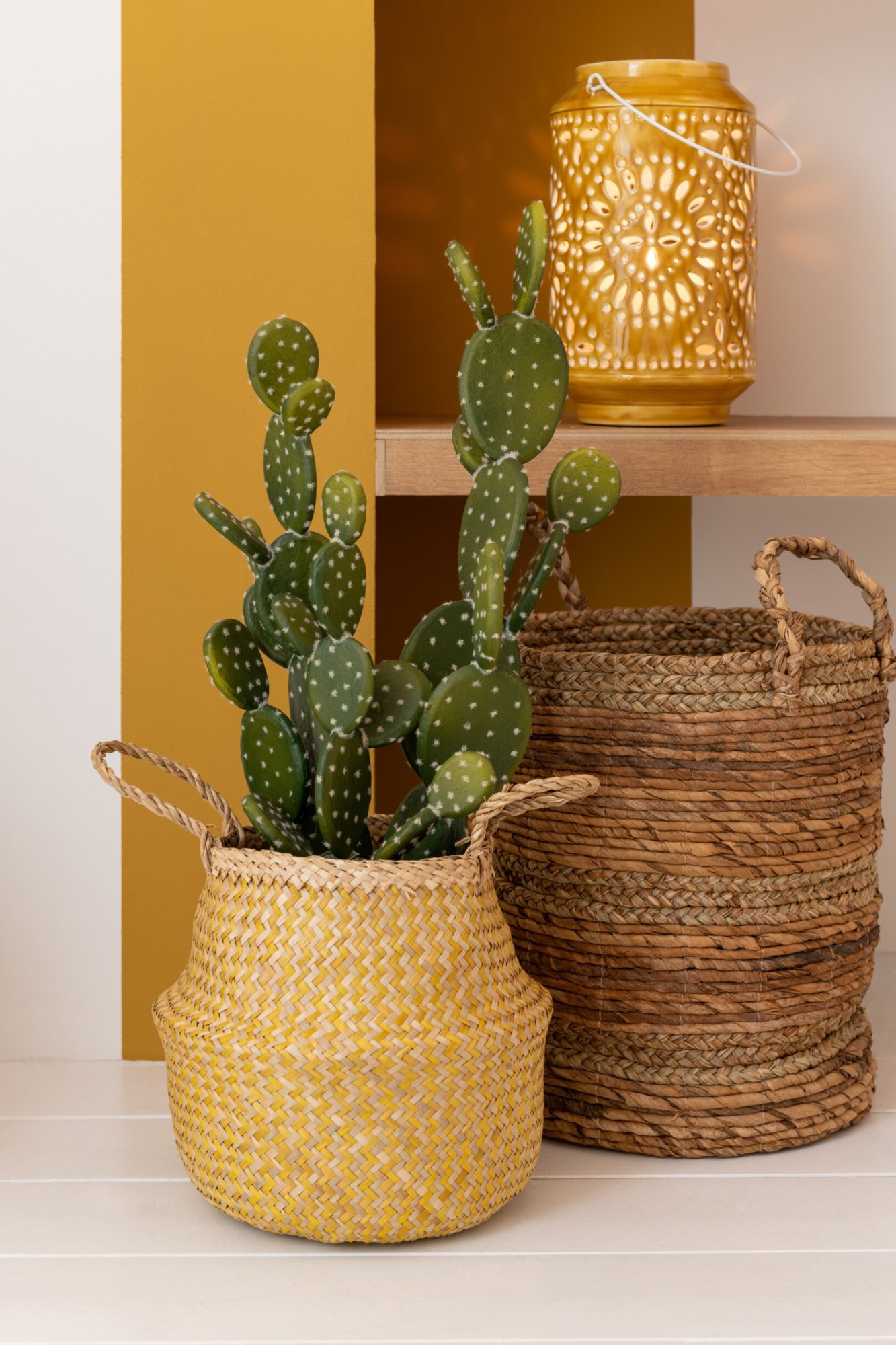 Mand Vilnius Bananenblad Naturel - Set van 3 - Afbeelding 3