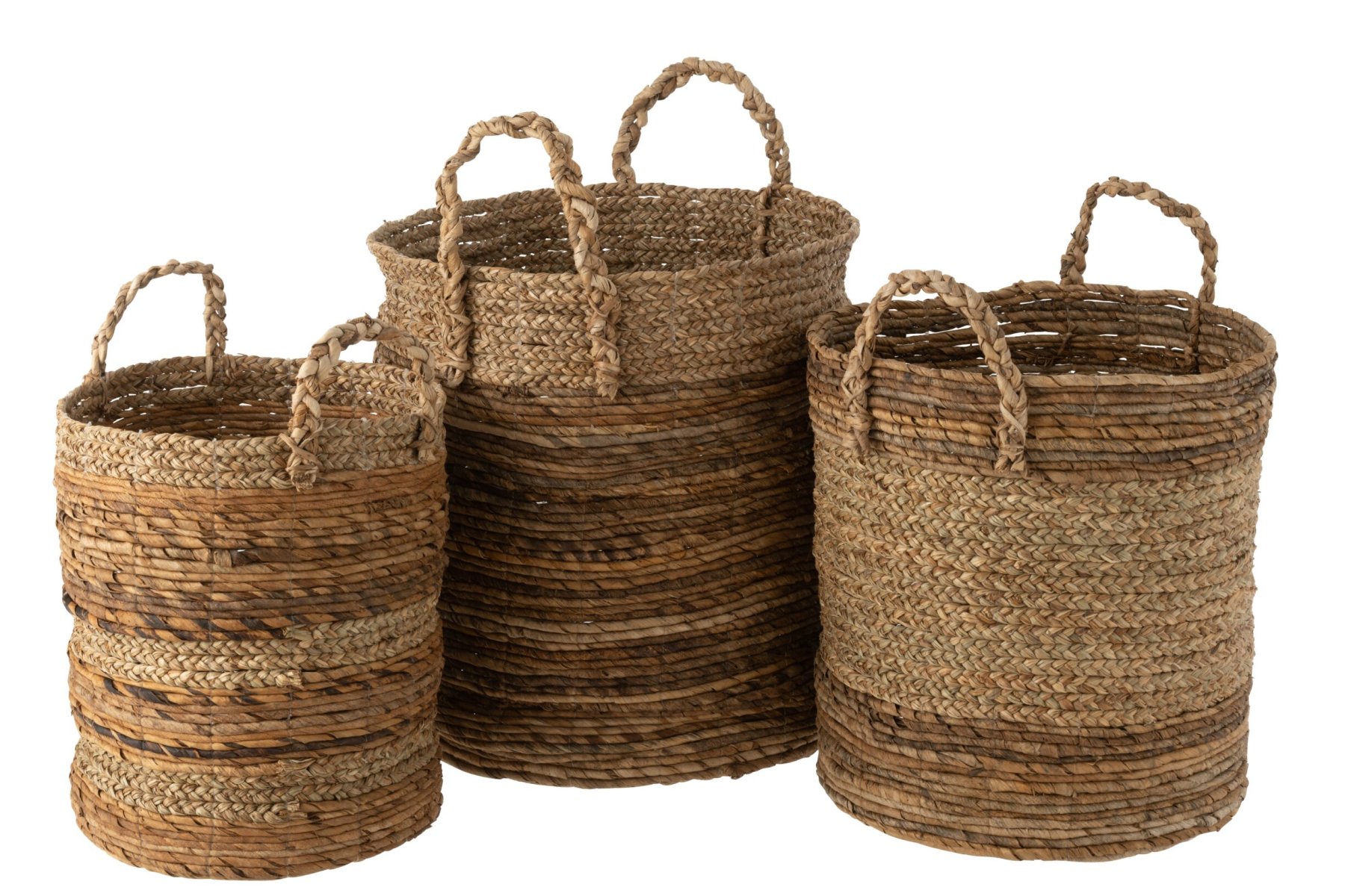 Mand Vilnius Bananenblad Naturel - Set van 3 - Afbeelding 9