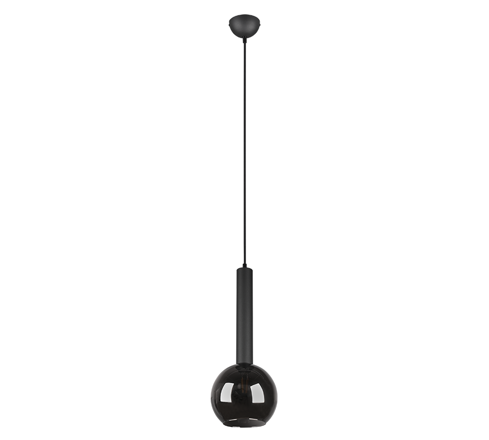 Hanglamp Lesta Mat Zwart Ø20 cm - Set van 3 - Afbeelding 4