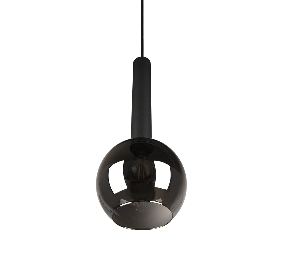 Hanglamp Lesta Mat Zwart Ø20 cm - Set van 3 - Afbeelding 5